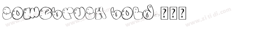 SomeBrush Bold字体转换
